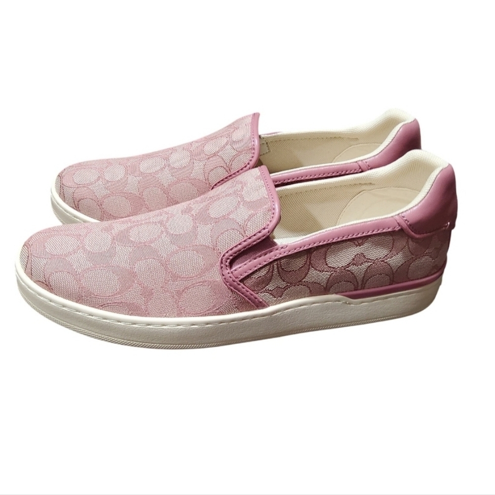 COACH PINK WELLS SLIP-ON SNEAKERS IN SIZES 9.5 & 11 - Picture 3 of 9